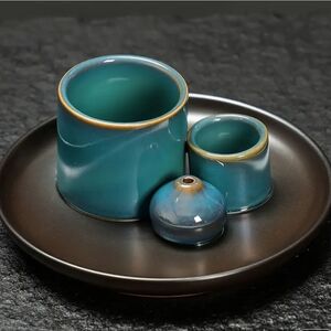 Teal Ceramic Incense Burner